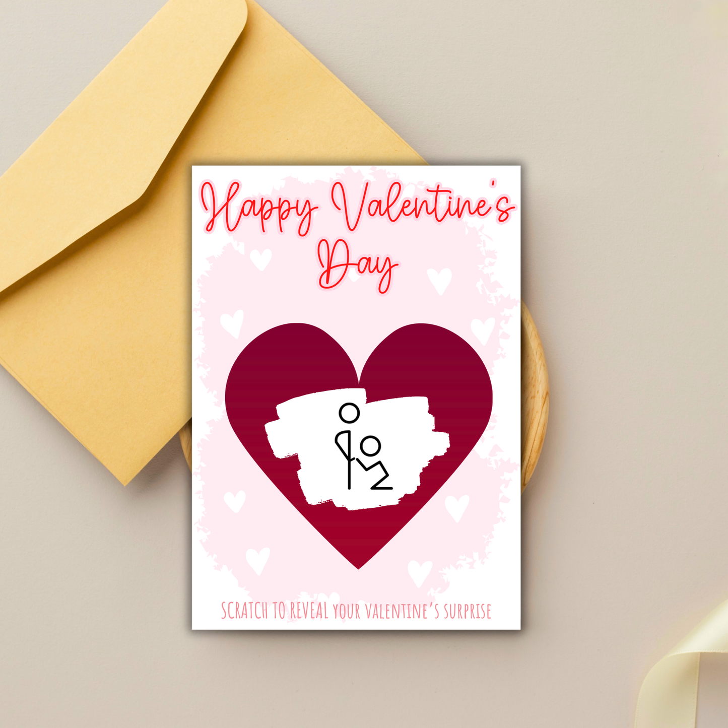 Valentines Naughty Scratch Card