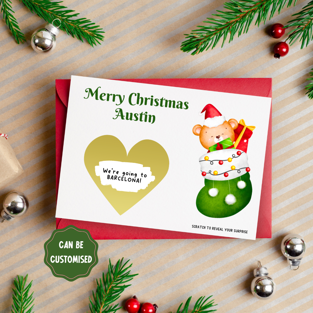 Sparkly Christmas Scratch Card