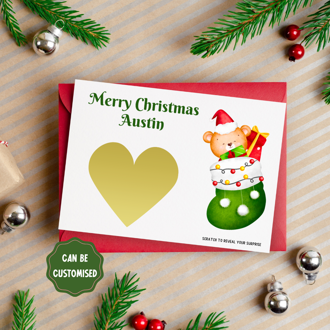 Sparkly Christmas Scratch Card