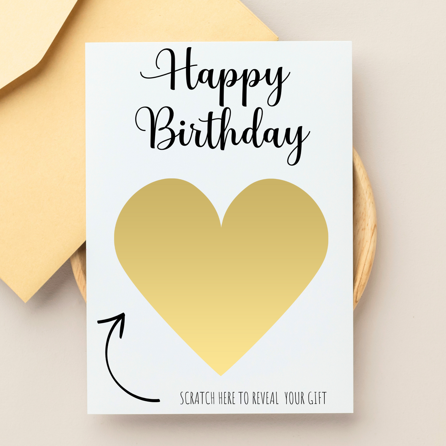 Surprise Heart Birthday Scratchie