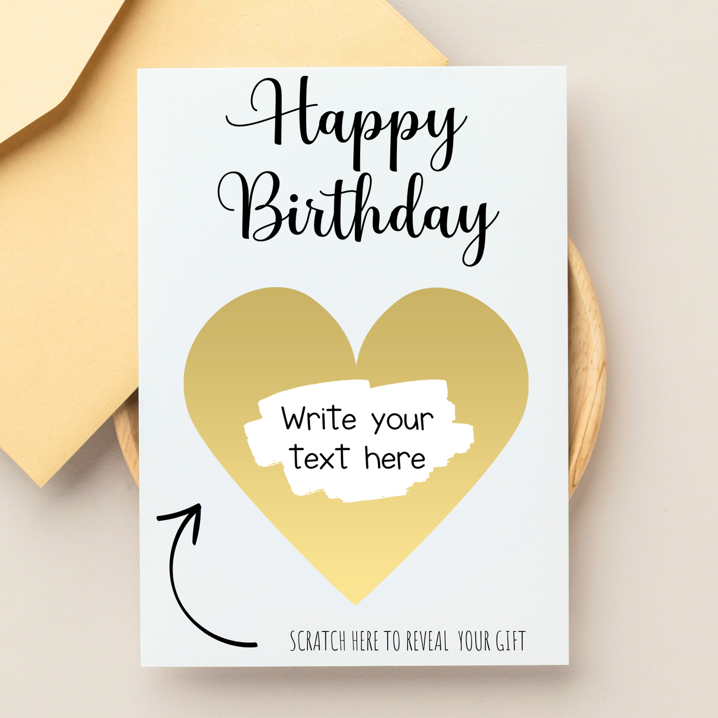 Surprise Heart Birthday Scratchie