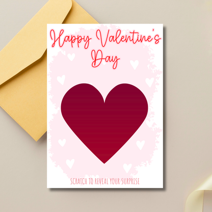 Valentine's Day Scratch Card