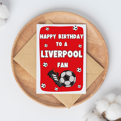 Birthday Liverpool Fan Card