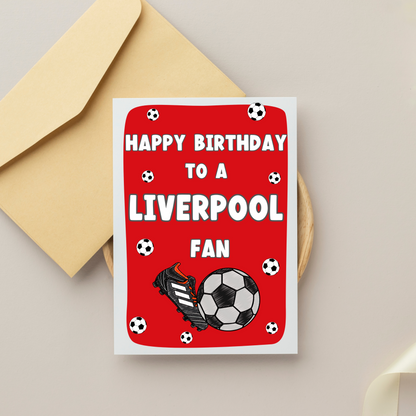 Birthday Liverpool Fan Card