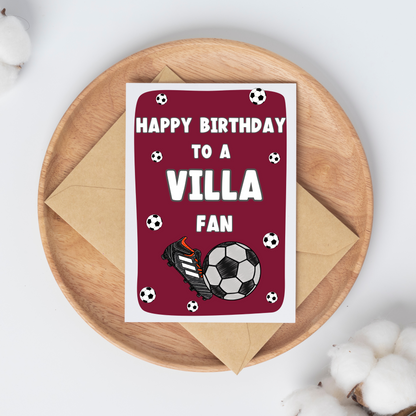 Birthday Villa Fan Card