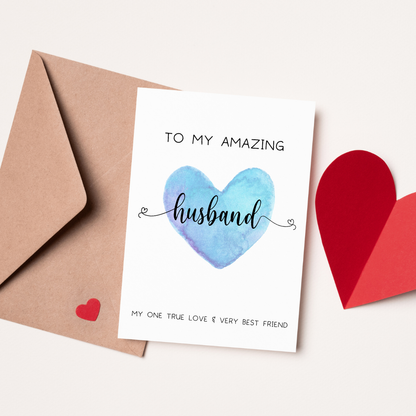 To My Amazing Husband Card