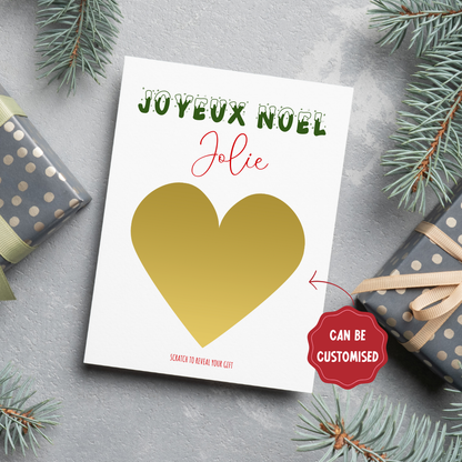 Joyeux Noel Scratch Card