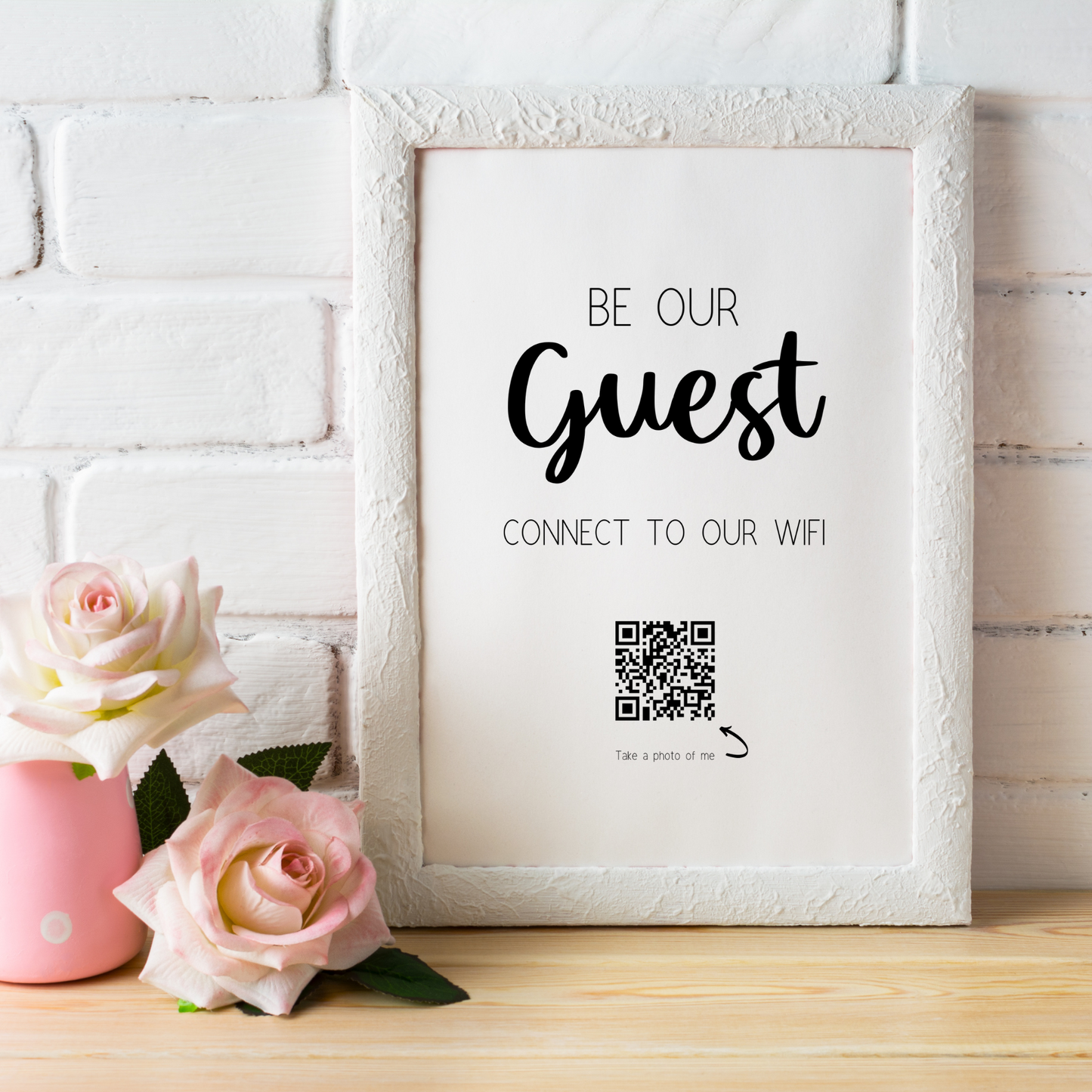 Be Our Guest WiFi Sign