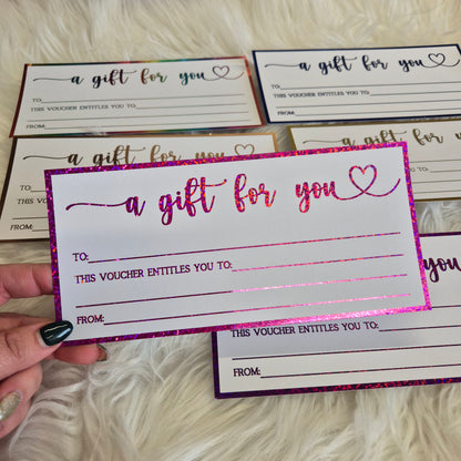 Luxury Heart Foiled Voucher