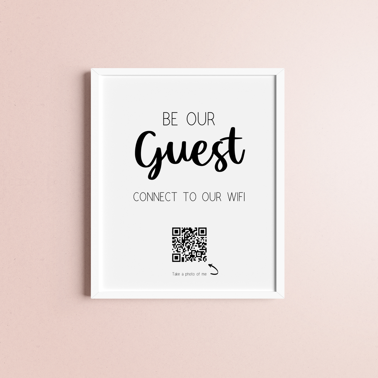 Be Our Guest WiFi Sign