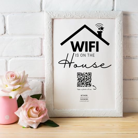 WiFi Is On The House WiFi Sign