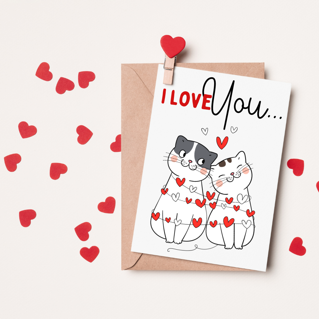 Cats Love Card