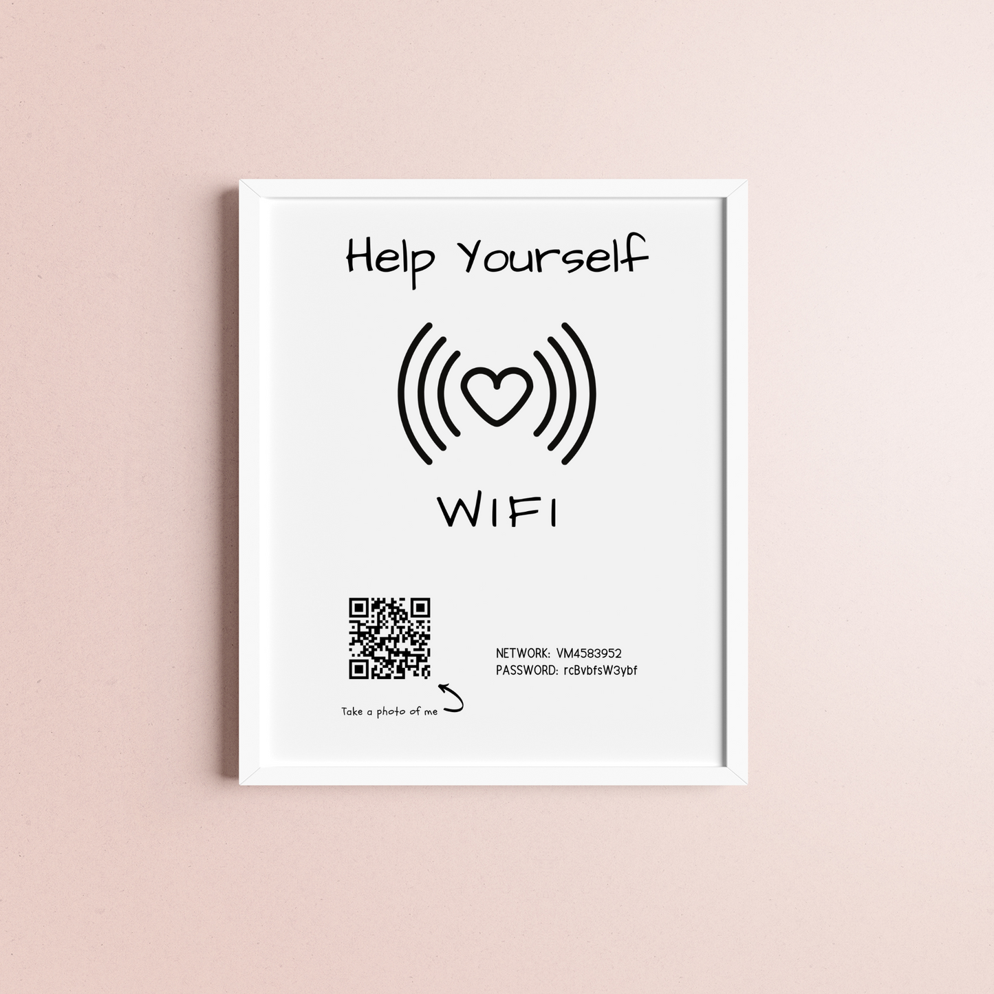 Help Yourself Wifi Sign