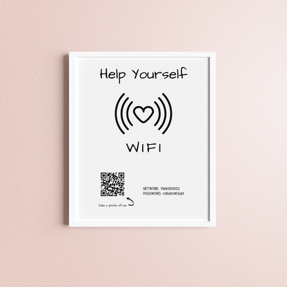 Help Yourself Wifi Sign