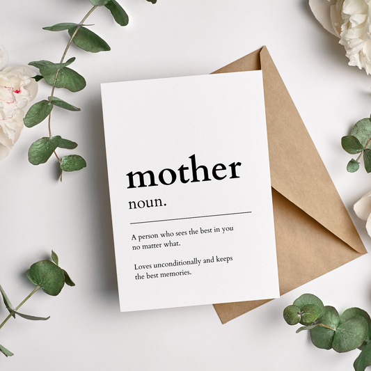 Mother Definition Card