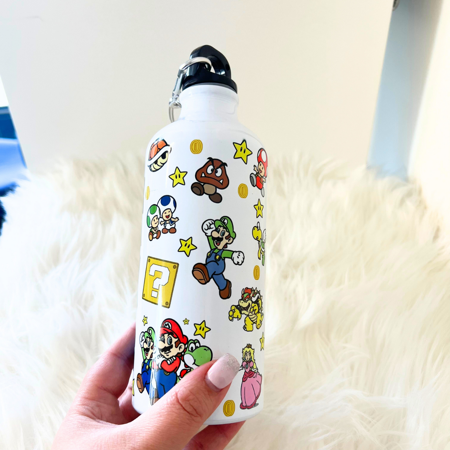 Personalised Super Mario Water Bottle