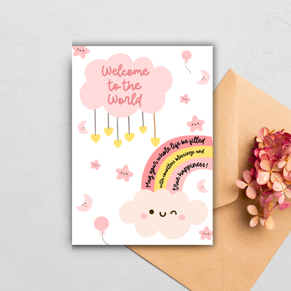 Welcome To The World Card