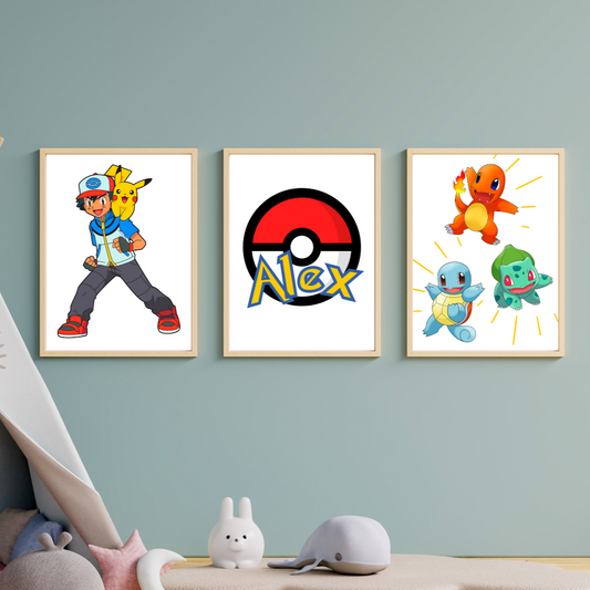 Personalised Pokemon Posters