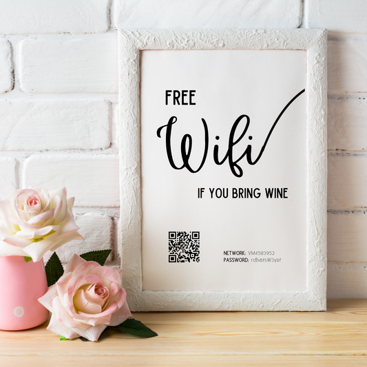 Free WiFi If You Bring Wine