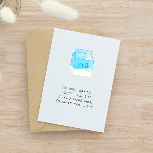 Milk Carton Birthday Card