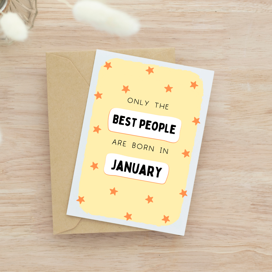 Best People Orange Card