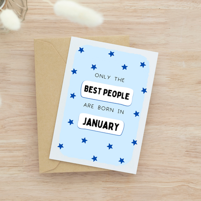 Best People Blue Card