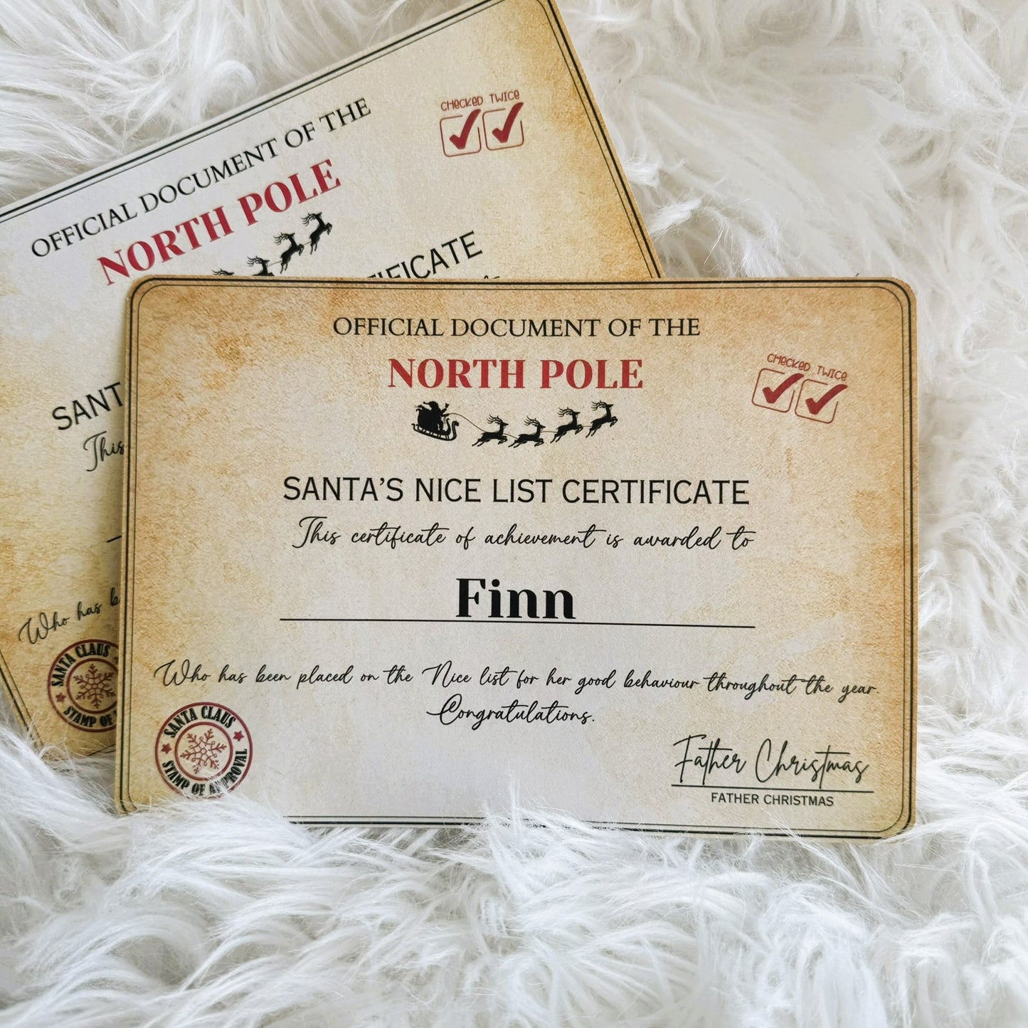 Nice List Certificate