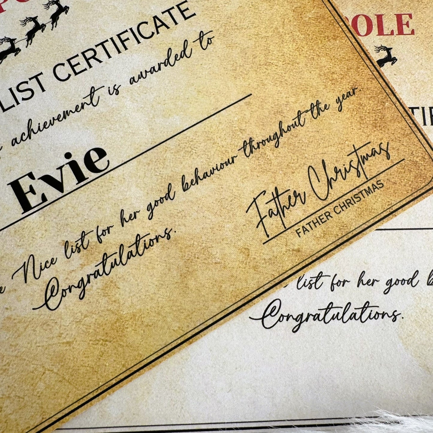 Nice List Certificate