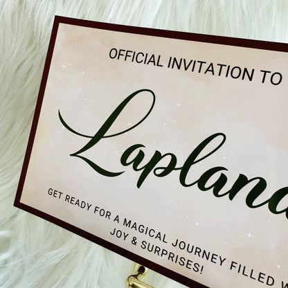 Personalised Lapland Invitation Ticket