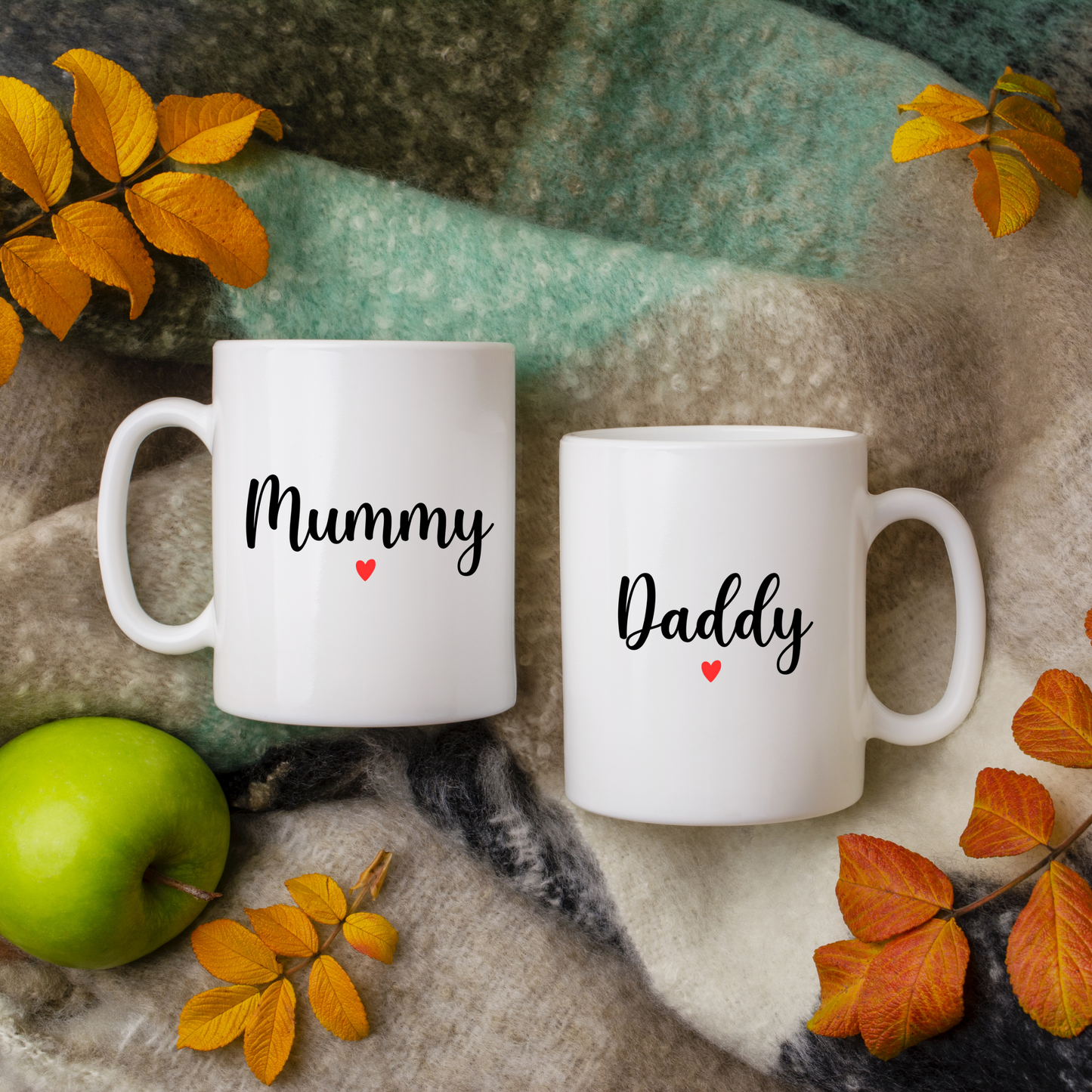 Mummy & Daddy Heart Mugs