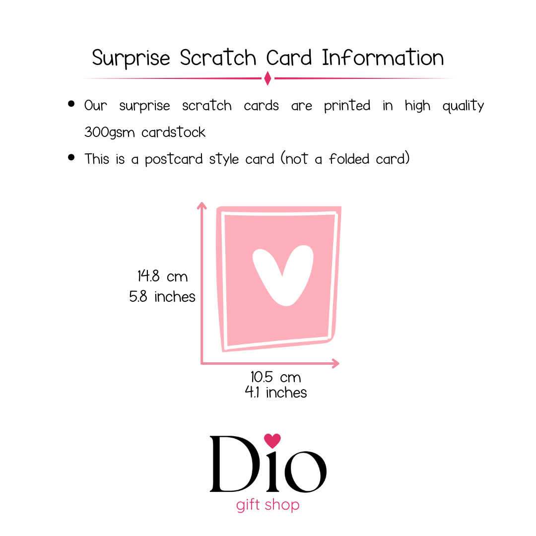 Personalise Your Own Surprise Scratch Card