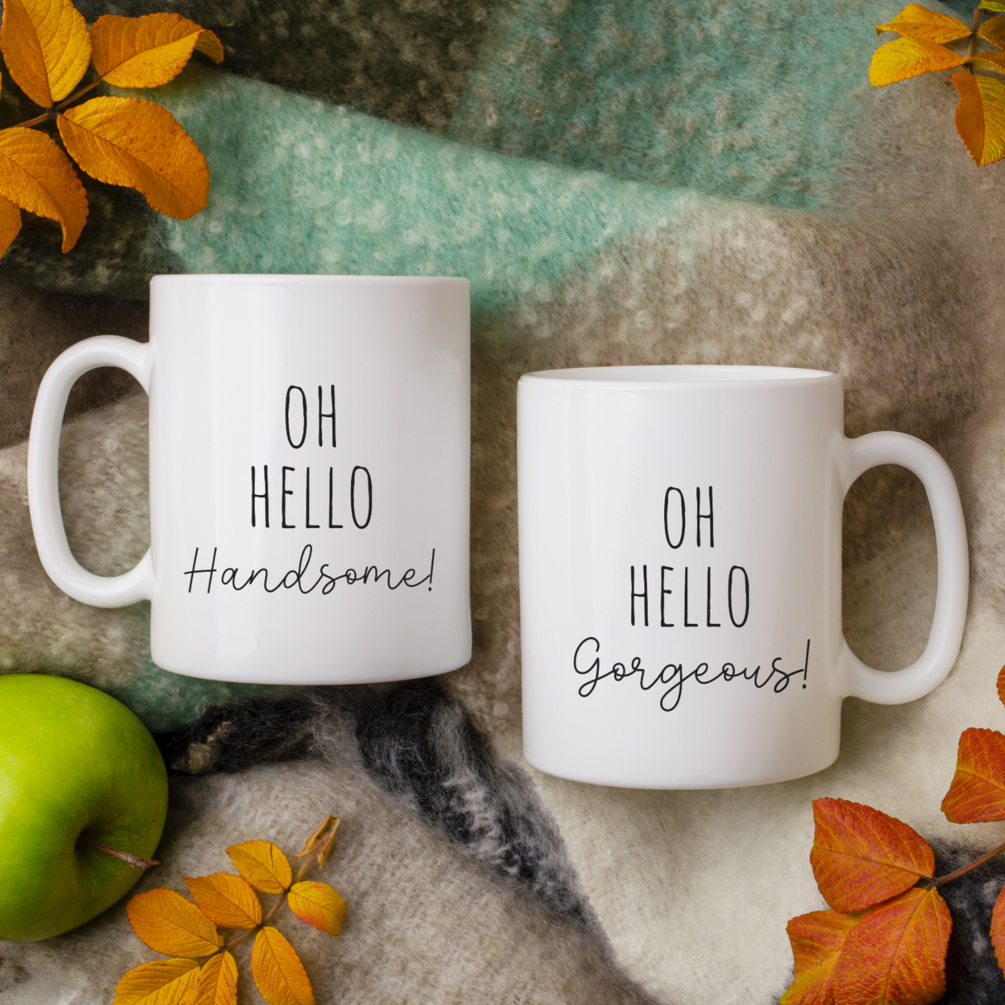 Hello Gorgeous Hello Handsome Mugs