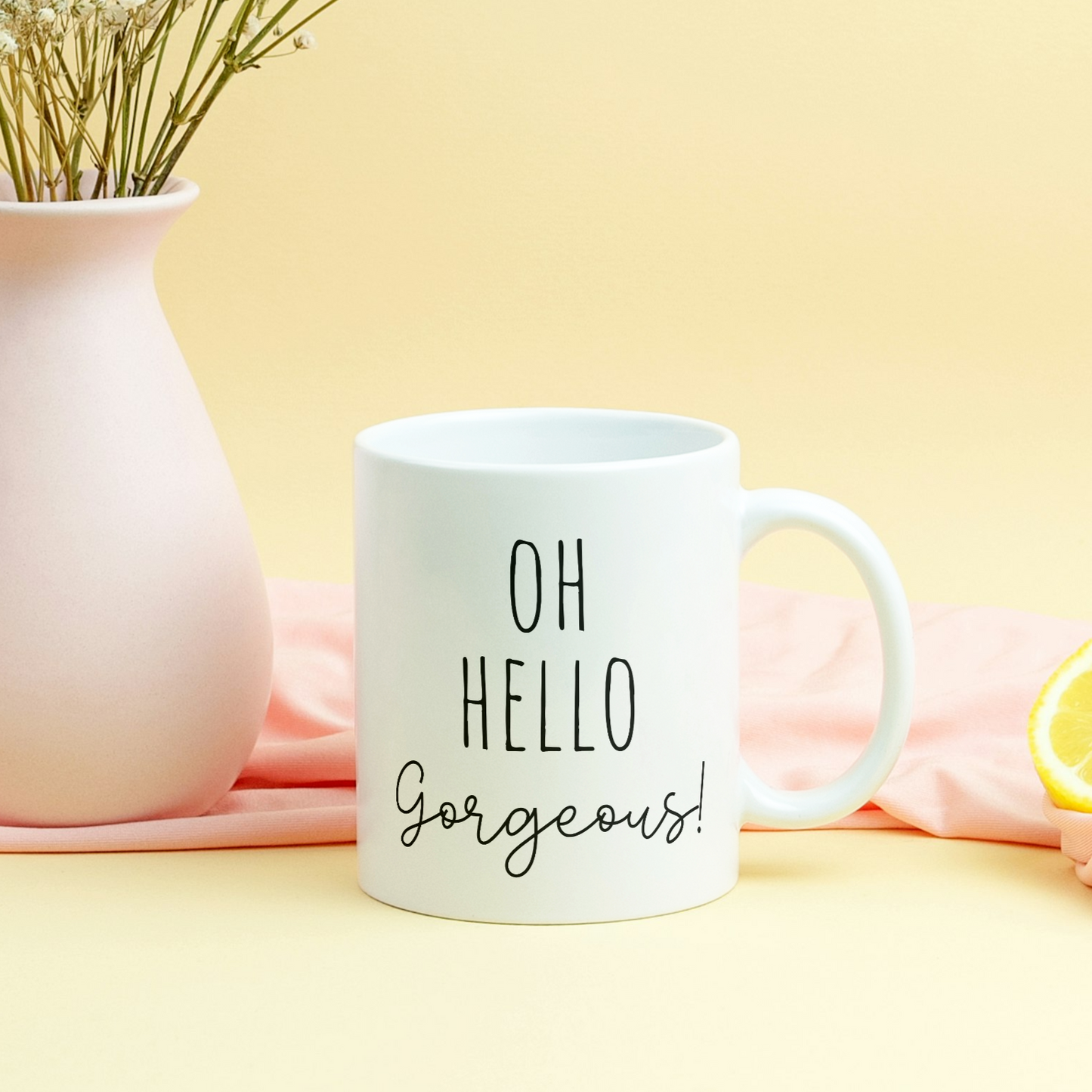 Hello Gorgeous Hello Handsome Mugs